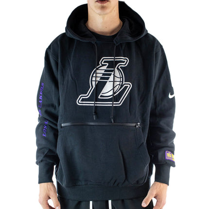 Nike Los Angeles Lakers NBA Courtside Chrome Hoodie CV4045-010 - schwarz-silber