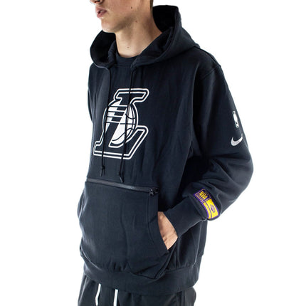 Nike Los Angeles Lakers NBA Courtside Chrome Hoodie CV4045-010 - schwarz-silber
