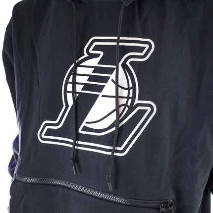 Nike Los Angeles Lakers NBA Courtside Chrome Hoodie CV4045-010 - schwarz-silber