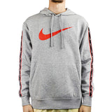 Nike Repeat Fleece Hoodie DX2028-064 - grau-rot-schwarz