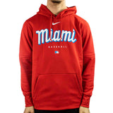 Nike Miami Marlins MLB Therma City Connect Hoodie NAC3-65n-MQM-8WK - rot