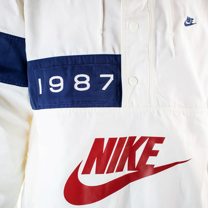 Nike Reissue Walliwaw Woven Jacke DA0366-133 - beige-dunkelblau-rot