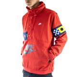 Nike Reissue Walliwaw Woven Jacke DA0366-657 - rot-dunkelblau