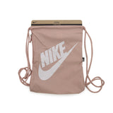 Nike Heritage Drawstring Bag Gymsack Rucksack DC4245-601 - rosa-weiss