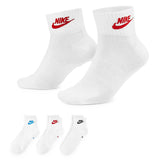 Nike Sportswear Everyday Essential Quarter Socken 3 Paar DX5074-911 - weiss-bunt