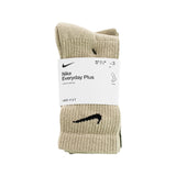 Nike Everyday Plus Cushioned Crew Socken 3 Paar SX6888-915 - creme-beige-grün