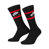 Nike Sportswear Everyday Essentials Crew Socken 2 Paar DH6170-905 - schwarz-rot