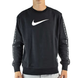 Nike Repeat Fleece Crew Sweatshirt DM4679-010 - schwarz-weiss