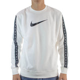 Nike Repeat Fleece Crew Sweatshirt DM4679-100 - weiss-schwarz