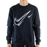 Nike Fleece Crewneck Sweatshirt DQ3943-010 - schwarz-weiss