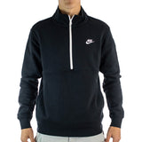 Nike Club Half Zip Sweatshirt DD4732-010 - schwarz-weiss