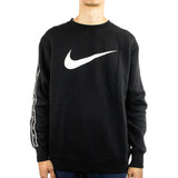 Nike Repeat Fleece Crewneck Sweatshirt DX2029-010 - schwarz-weiss