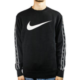 Nike Repeat Fleece Crewneck Sweatshirt DX2029-011 - schwarz-weiss