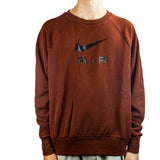 Nike Air French Terry Crewneck Sweatshirt DQ4205-217 - braun-schwarz