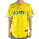 Nike Boston Red Sox City Connect MLB Official Replica Jersey Trikot T770-BQCG-BQ-KMJ - gelb-blau