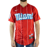 Nike Miami Marlins MLB Official Replica City Connect Jersey Trikot T770-03VR-MQM-KMG - rot