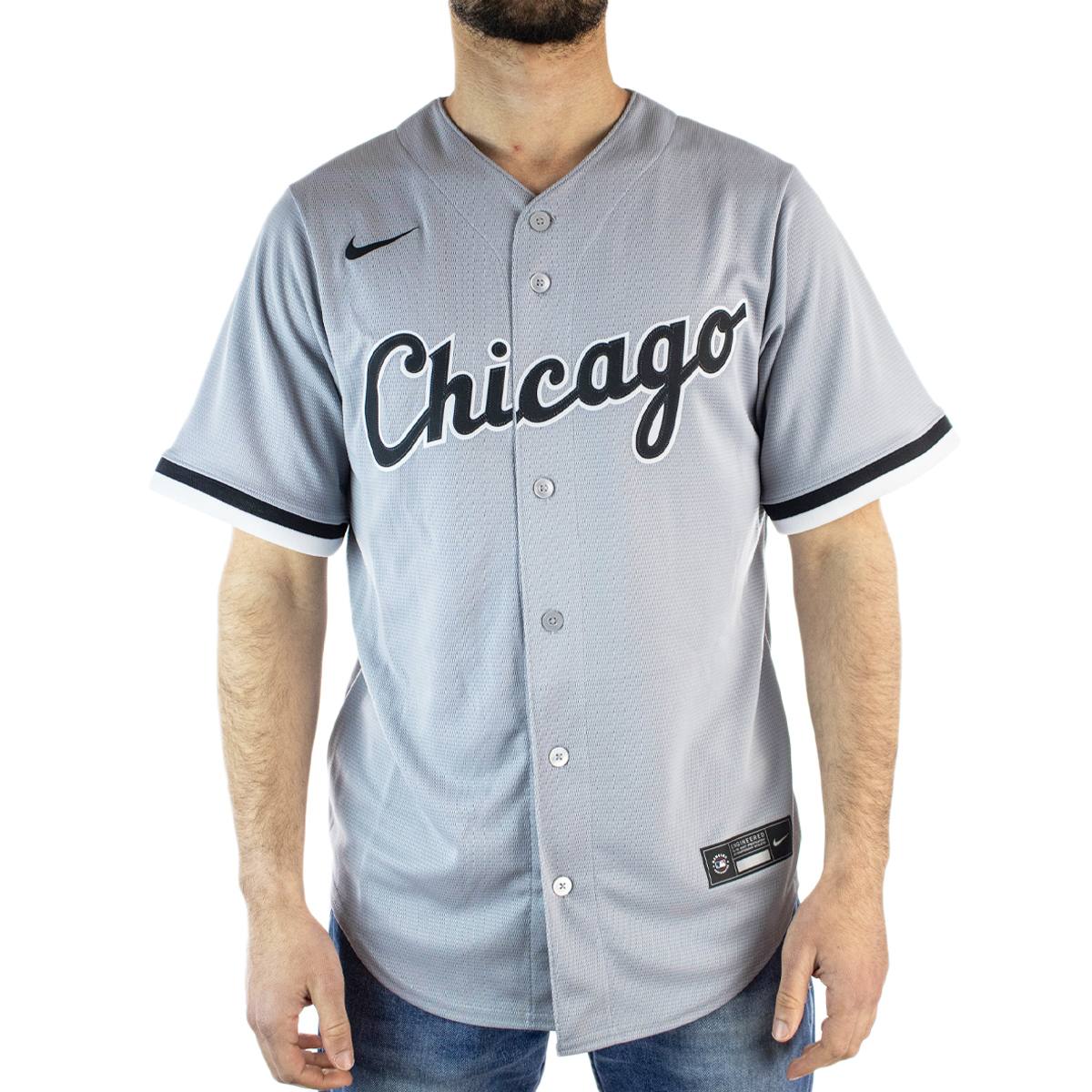 Nike MLB Chicago White Sox Official Road Short Sleeve T-Shirt Grey