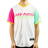 Nike San Diego Padres MLB Official Replica City Connect Jersey Trikot T770-PYCC-PYP-CC4 - weiss-pink-grün