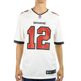 Nike Tampa Bay Buccaneers NFL Tom Brady #12 Game Road Player Jersey Trikot 67NM-TBGR-8BF-2PH - weiss-rot