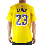 Nike Los Angeles Lakers NBA #23 Lebron James T-Shirt CV8528-730 - gelb-lila