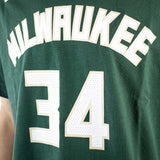 Nike Milwaukee Bucks NBA Giannis Antetokounmpo 34 T-Shirt CV8534-326-