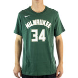Nike Milwaukee Bucks NBA Giannis Antetokounmpo 34 T-Shirt CV8534-326 - grün