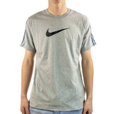 Nike Repeat T-Shirt DM4685-064 - grau-dunkelblau-schwarz