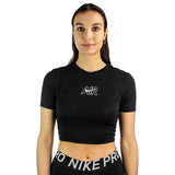 Nike Slim Crop Air T-Shirt DN5852-010 - schwarz-weiss