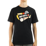 Nike Rhythm Just Do It HBR T-Shirt DR8036-010 - schwarz-weiss-gelb