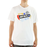 Nike Rhythm Just Do It HBR T-Shirt DR8036-100 - weiss-schwarz-blau