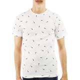 Nike Club All Over Print T-Shirt DR7909-100 - weiss-schwarz