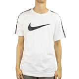 Nike Repeat SW T-Shirt DX2032-100 - weiss-schwarz