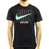 Nike Dri-Fit Slub T-Shirt DZ2751-010 - schwarz-türkis