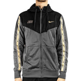 Nike Repeat Poly-Knit Full Zip Hoodie DX2025-068 - dunkelgrau-schwarz-beige