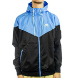 Nike Woven Windrunner Regen Jacke DA0001-014 - schwarz-hellblau