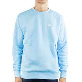 Nike NSW Club Crew Fleece Sweatshirt BV2662-499 - hellblau-weiss