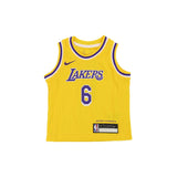 Nike Los Angeles Lakers NBA Lebron James Replica Icon Road Jersey Trikot 2 - 4 Jahre EZ2T1BZ6P-LAK06 - gelb-lila