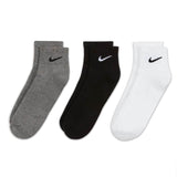 Nike Everyday Cushion Ankle Quarter Socken 3 Paar SX7667-964 - schwarz-grau-weiss