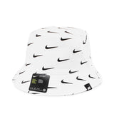 Nike Swoosh Print Bucket Hut für Kinder 8A2973-001 - weiss-schwarz