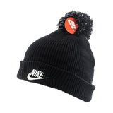 Nike Ribbed Chenille Pom Beanie Winter Mütze 3A2948-023 - schwarz