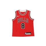 Nike Chicago Bulls NBA Replica Icon Zach Lavine Road Jersey Trikot 4 - 7 Jahre EZ2B3BZ6P-BULZL - rot-weiss