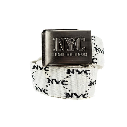 NYC All Over Printed Gürtel NYCWB-WHT-