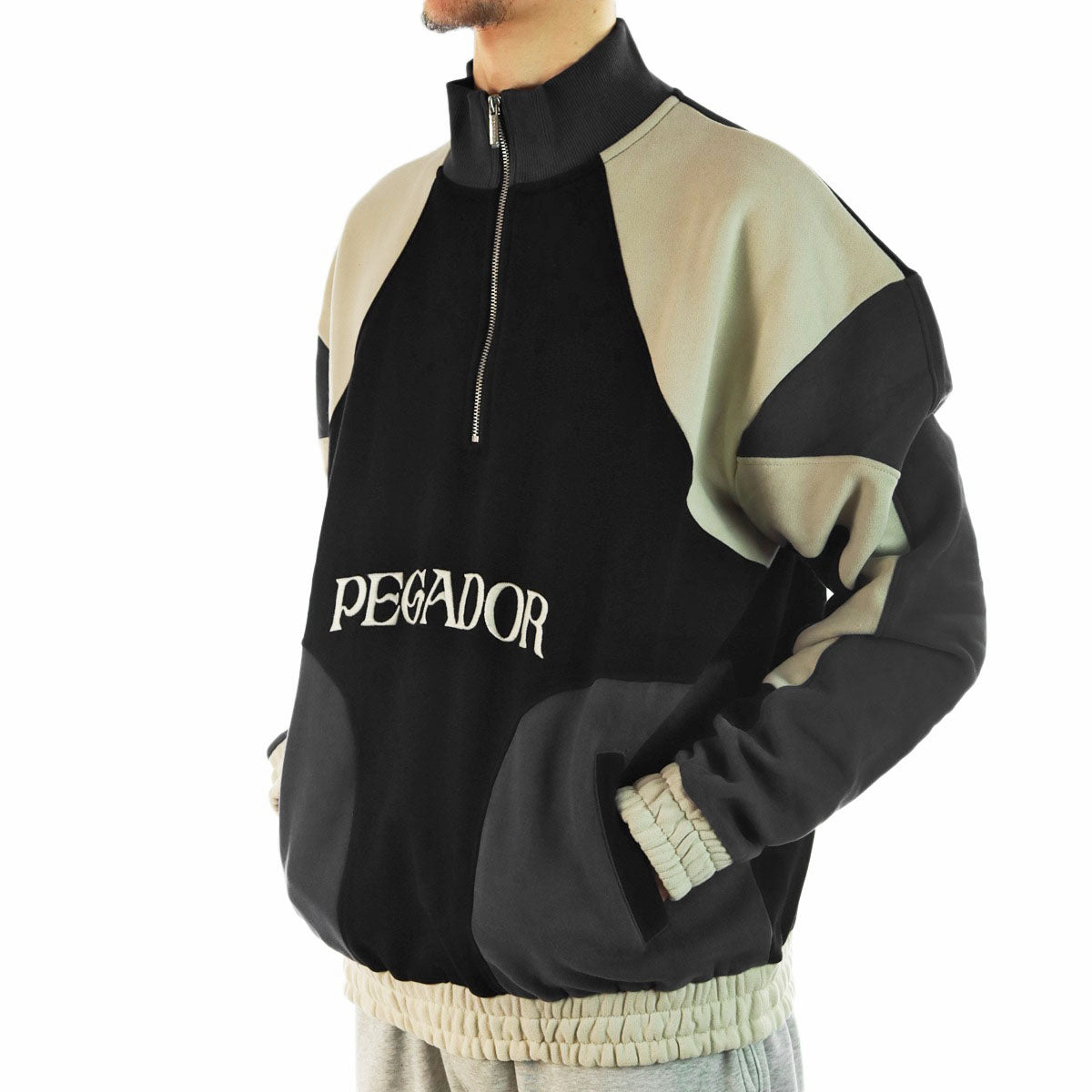 Pegador Hayes Oversized Patchwork Halfzip Sweatshirt 60273961-