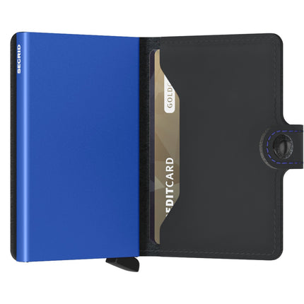 Secrid Miniwallet Matte MM-Black and Blue-