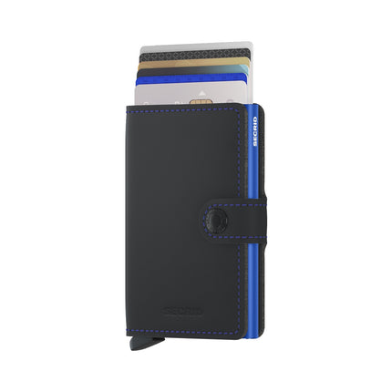 Secrid Miniwallet Matte MM-Black and Blue-