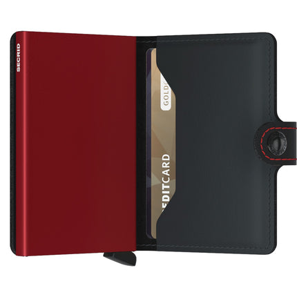 Secrid Miniwallet Matte MM-Black and Red-