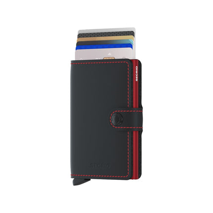 Secrid Miniwallet Matte MM-Black and Red-