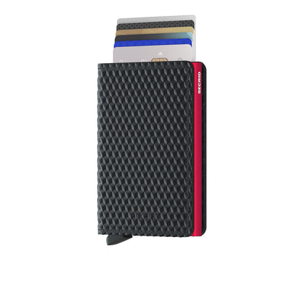 Secrid Slimwallet Cubic SCu-Black-Red-