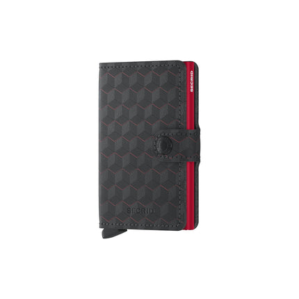 Secrid Miniwallet Optical MOp-Black-Red-