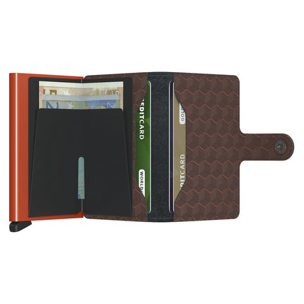 Secrid Miniwallet Optical MOp-Brown-Orange-
